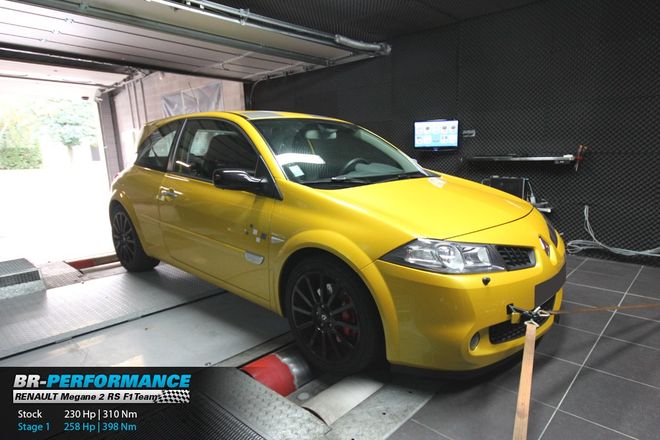 Renault Megane Megane 2 2.0T RS stage 1 - BR-Performance Luxembourg -  Professional chiptuning
