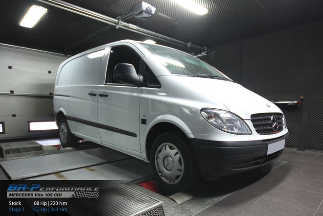 Mercedes Vito W639 109 CDI stage 1 - BR-Performance Luxembourg -  Professional chiptuning