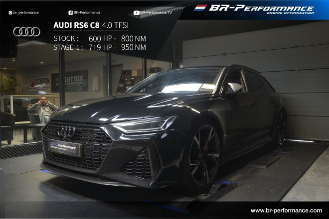 Audi A6 C8 RS6 4.0 TFSI stage 1 - BR-Performance Luxembourg - Professional  chiptuning