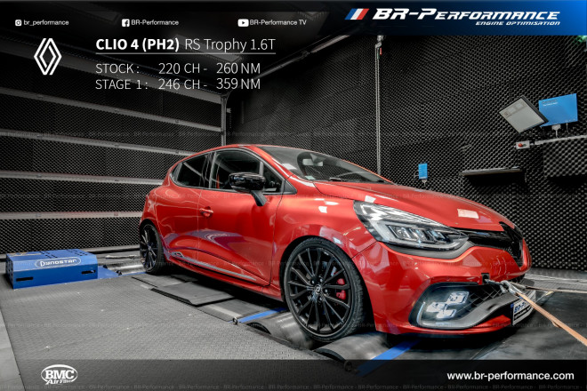 Renault Clio Clio 4 (Ph2) RS Trophy 1.6T Stufe 1 - BR-Performance  Luxembourg - Professional chiptuning
