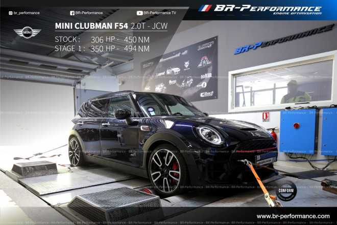 Mini Clubman F54 2.0T JCW Remap Stage 1 By BR-Performance 