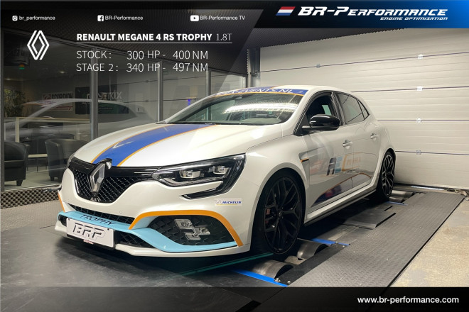 Renault Megane Megane 4 (ph1) 1.6 TCE GT Stufe 1 - BR-Performance  Luxembourg - Professional chiptuning