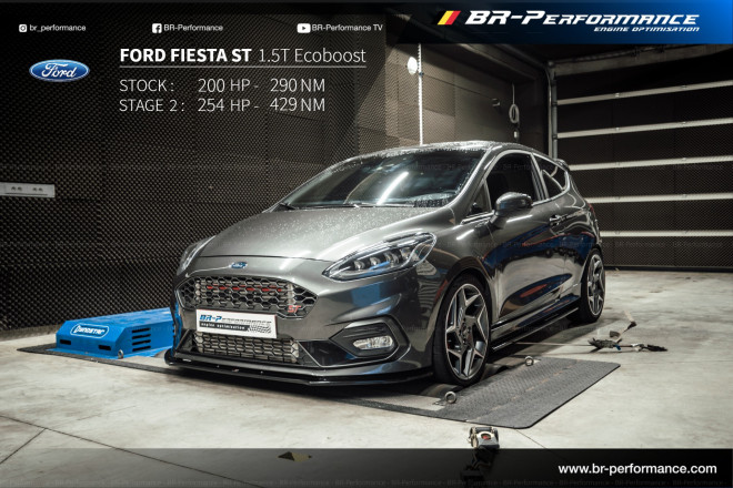 Ford Fiesta Mk8 / Active ST - 1.5T Ecoboost stage 2 - BR-Performance  Luxembourg - Professional chiptuning
